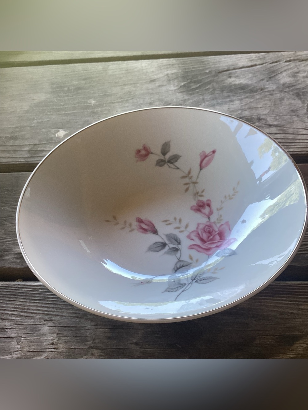 Castlecourt Rose Glow Vintage Porcelain Serving Bowl